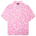 Floral Hawaiian Shirt - Pink