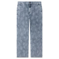 Flower Denim Pant - Light Indigo