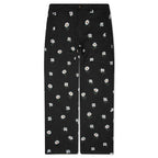 Flowers Beaded Pant - Black