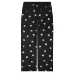 Flowers Beaded Pant - Black