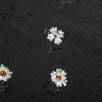 Flowers Beaded Pant - Black