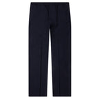 Slim Fit Formal Wool and Mohair Pants - Night Blue