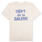 French S/S Tee - Cream/Blue