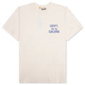 French S/S Tee - Cream/Blue