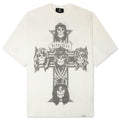 Represent x Guns N' Roses Cross T-Shirt - Washed Ecru