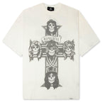 Represent x Guns N' Roses Cross T-Shirt - Washed Ecru