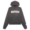 90s Recycle Hoodie - Washed Black
