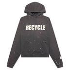 90s Recycle Hoodie - Washed Black