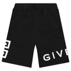 Boxing Fit Embroidered Shorts - Black