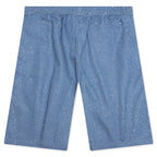 Glitter Baggy Denim Shorts - Light Indigo