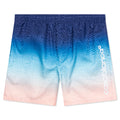 Gradient Printed Swim Shorts - Blue