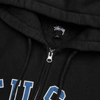 Graphic Zip Hoodie - Washed Black