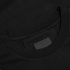 Gros Grain in Cotton T-Shirt - Black