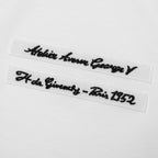 Gros Grain in Cotton T-Shirt - White