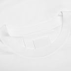 Gros Grain in Cotton T-Shirt - White