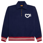 Half-Zip Sweatshirt - Navy