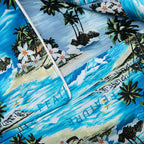 Hitchcock Hawaiian Silk Shirt - Blue