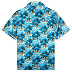 Hitchcock Hawaiian Silk Shirt - Blue