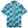 Hitchcock Hawaiian Silk Shirt - Blue