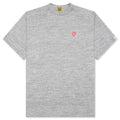 Heart Badge T-Shirt - Grey