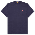 Heart Badge T-Shirt - Navy