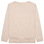 Heart Knit Sweater - Beige