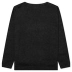 Heart Knit Sweater - Black