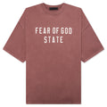 Heavy Crewneck Tee - Crimson