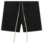 Heavy Fleece Soccer Short - Black