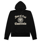 Heavy Fleece Vintage Shrunken Hoodie - Black
