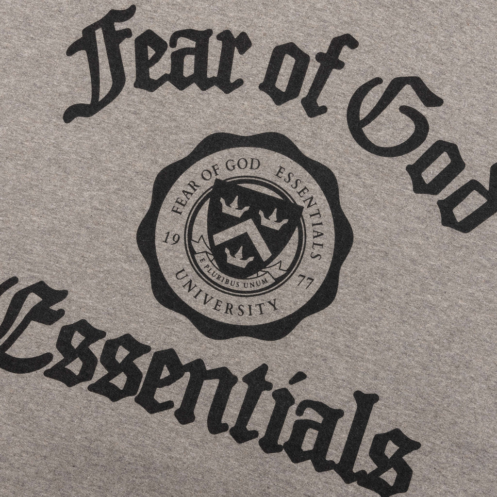 Heavy Fleece Vintage Shrunken Hoodie - Heather Gray