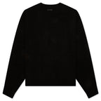 Heavy Waffle Cardigan - Black