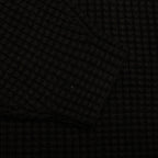 Heavy Waffle Cardigan - Black