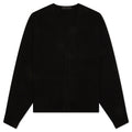 Heavy Waffle Cardigan - Black