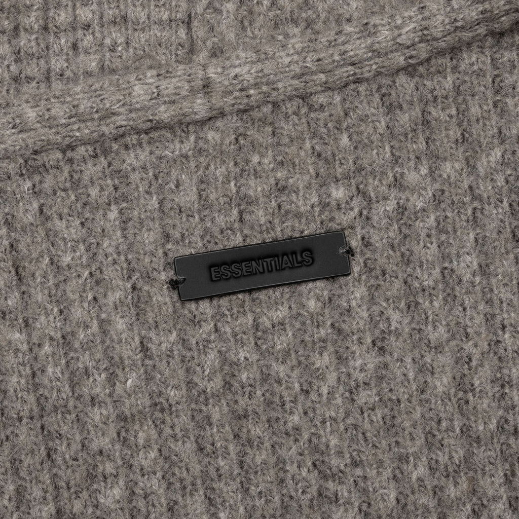 Heavy Waffle Cardigan - Heather Gray