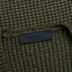 Heavy Waffle Cardigan - Military
