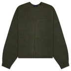 Heavy Waffle Cardigan - Military