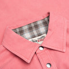 Heavy Washed Canvas Shirt - Berry