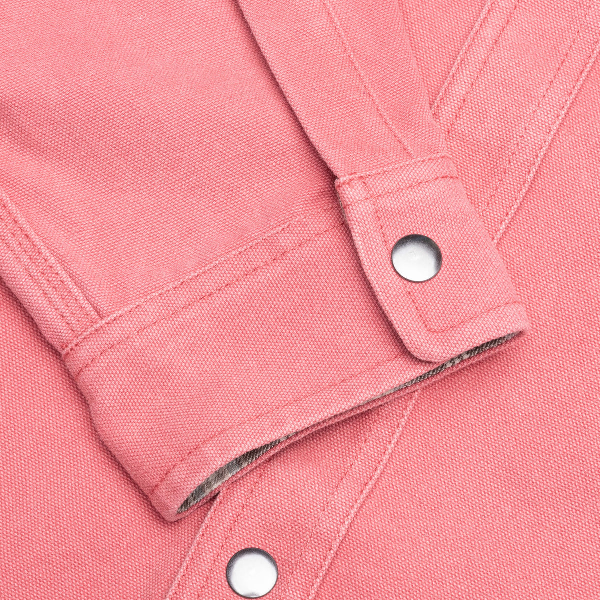 Heavy Washed Canvas Shirt - Berry