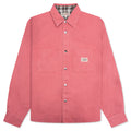 Heavy Washed Canvas Shirt - Berry