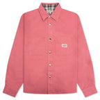 Heavy Washed Canvas Shirt - Berry