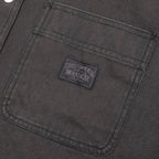 Heavy Washed Canvas Shirt - Black