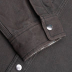 Heavy Washed Canvas Shirt - Black