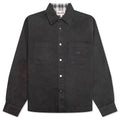 Heavy Washed Canvas Shirt - Black