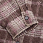 Heavy Washed Plaid Shirt - Brown