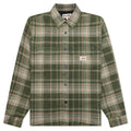 Heavy Washed Plaid Shirt - Green