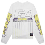 His Own Racing L/S Tee - Optic White