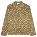 Floral L/S Button Up - Olive