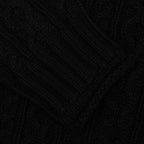 HTG Cable Knit Jumper Sweater - Black