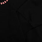 Fleece Hoodie With Unicorns Embroidery - Black